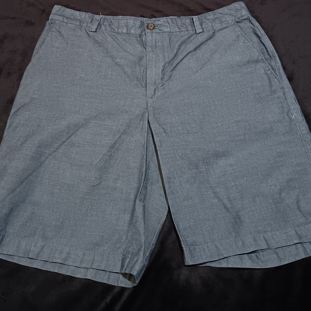 Van Heusen Slate Blue Flat Front Shorts